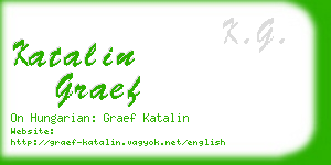 katalin graef business card